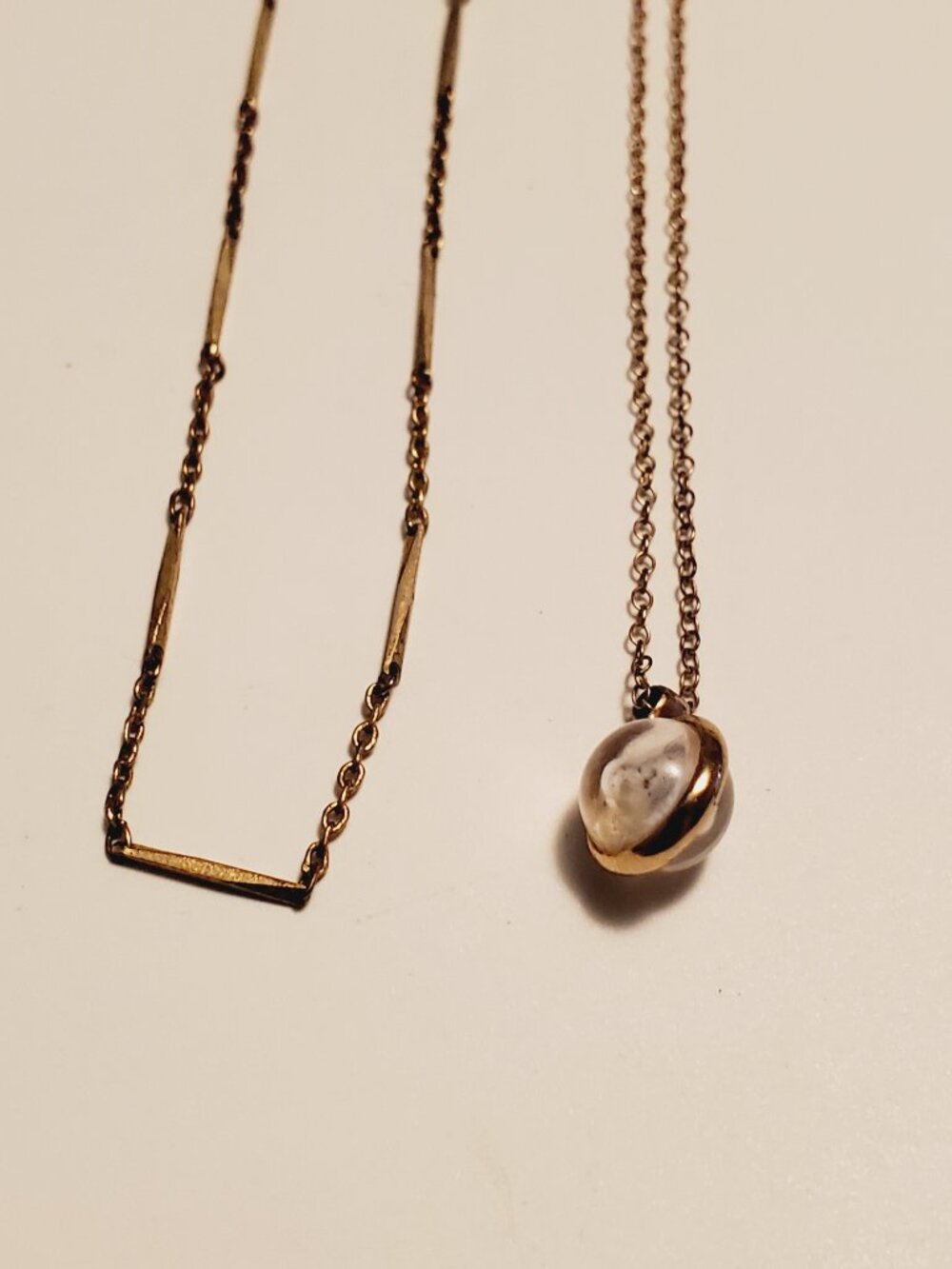4 Necklaces, items # A 2344-2347, wt. 8 grams. - Picture 3 of 12